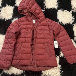 Old Navy Red Puffer Jacket